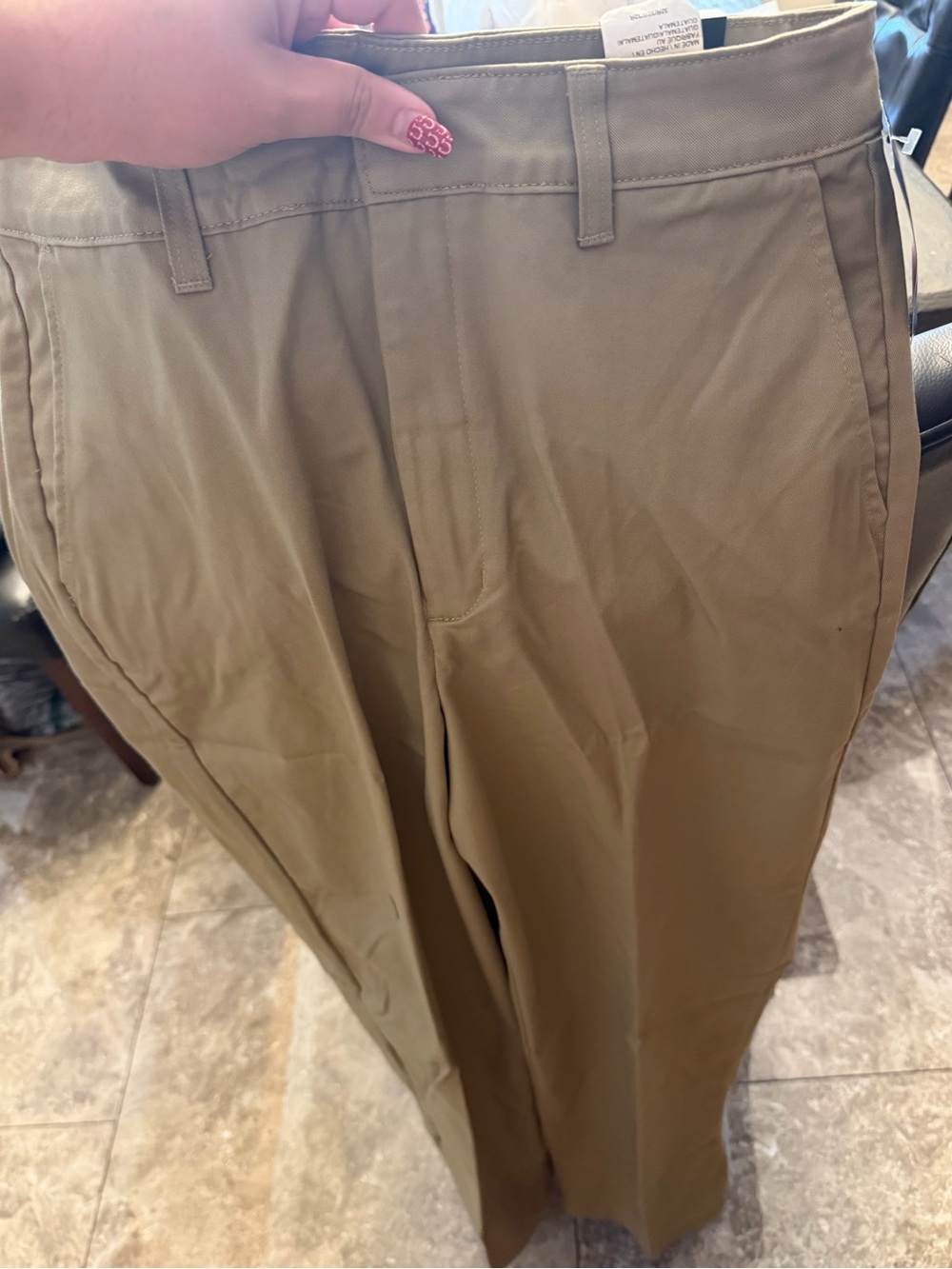 Dickies Wide-Leg Work Pants in Olive